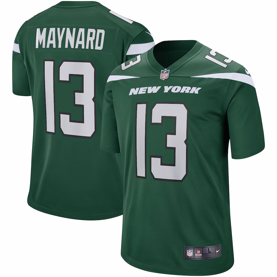 Men's New York Jets Don Maynard Nike Gotham Green Game Retired Player Jersey - Ujersey Shop