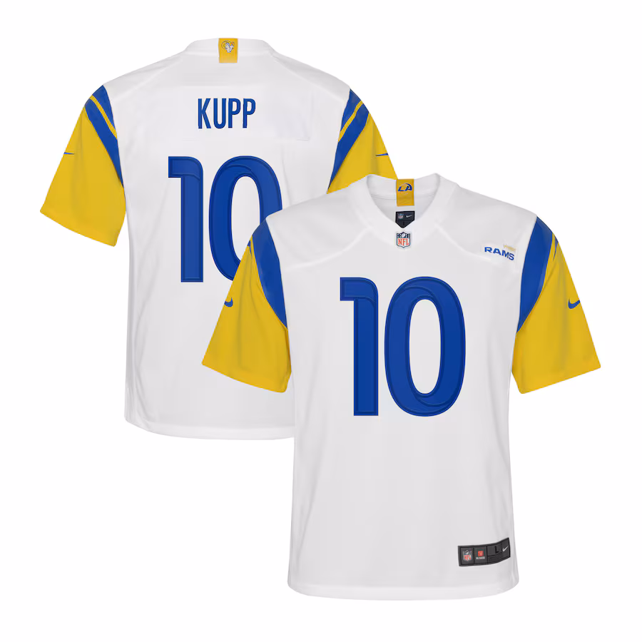 Youth Los Angeles Rams Cooper Kupp Nike White Game Jersey - Ujersey Shop