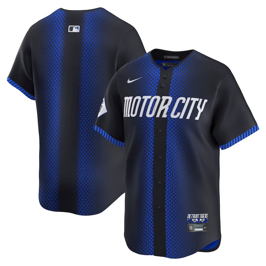 Men's Detroit Tigers Nike Blue City Connect Limited Jersey - Ujersey Shop