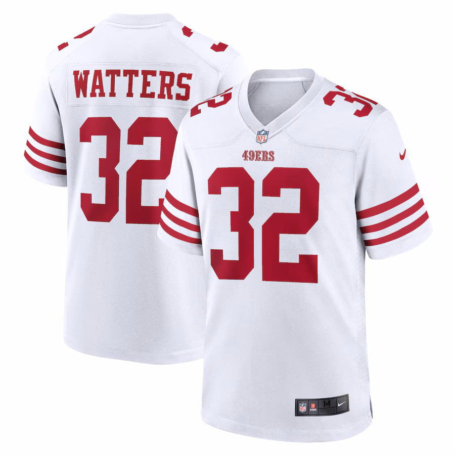 Men's San Francisco 49ers Ricky Watters Nike White Retired Player Game Jersey - Ujersey Shop