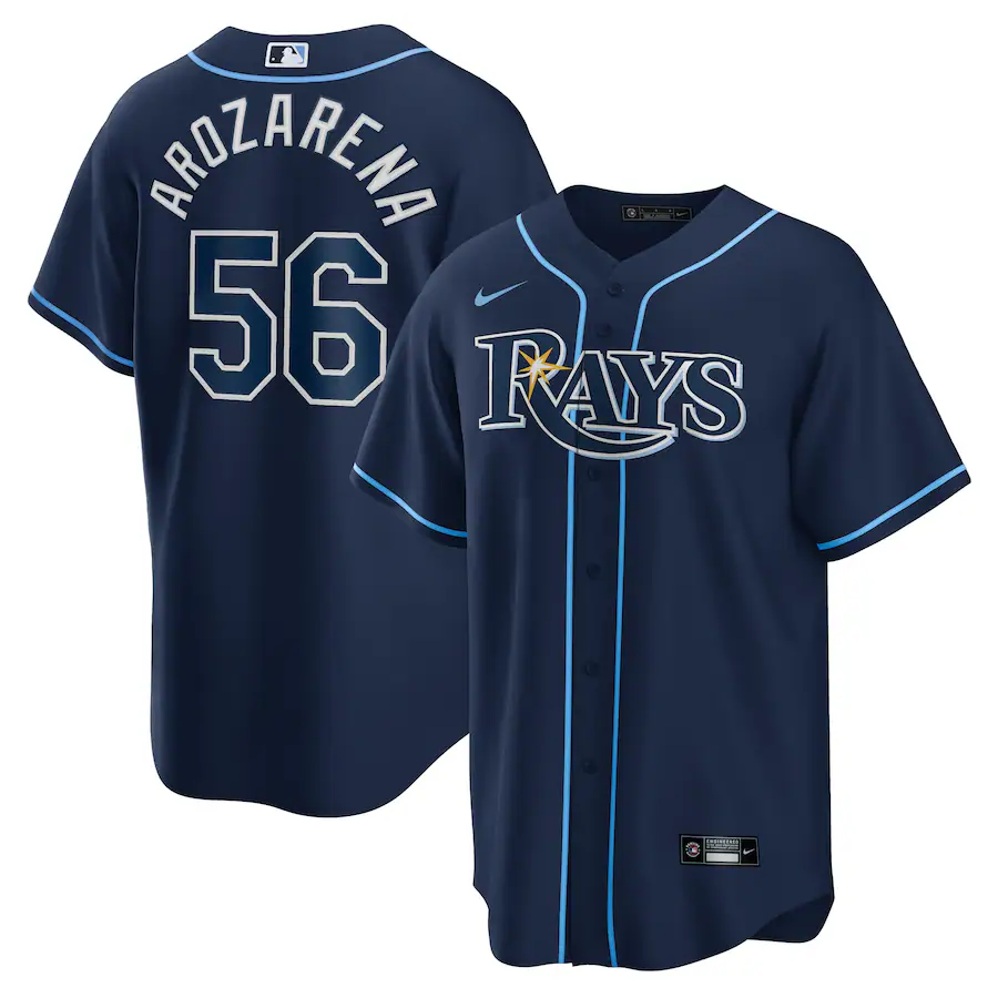 Men's Tampa Bay Rays Randy Arozarena Nike Navy Alternate Replica Player Jersey - Ujersey Shop