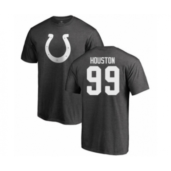 Football Indianapolis Colts #99 Justin Houston Ash One Color T-Shirt - Ujersey Shop