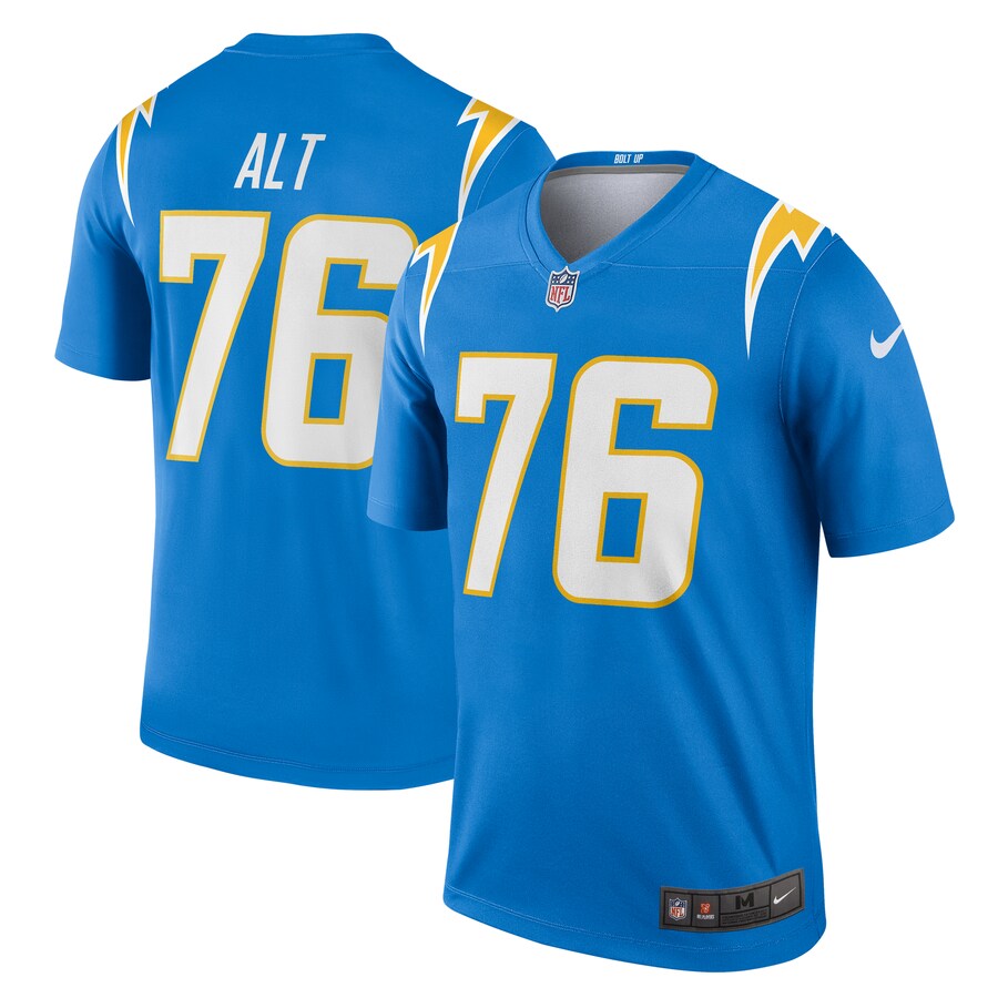 Men's Los Angeles Chargers Joe Alt Nike Powder Blue Legend Player Performance Top - Ujersey Shop