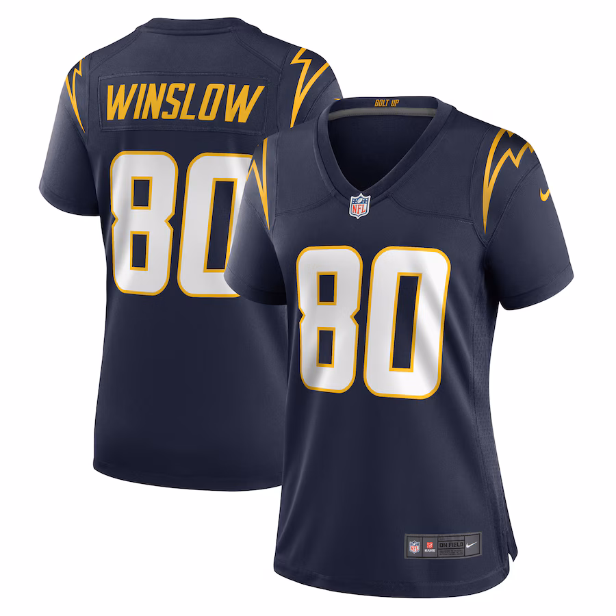 Women's Los Angeles Chargers Kellen Winslow Nike Navy Retired Player Jersey - Ujersey Shop