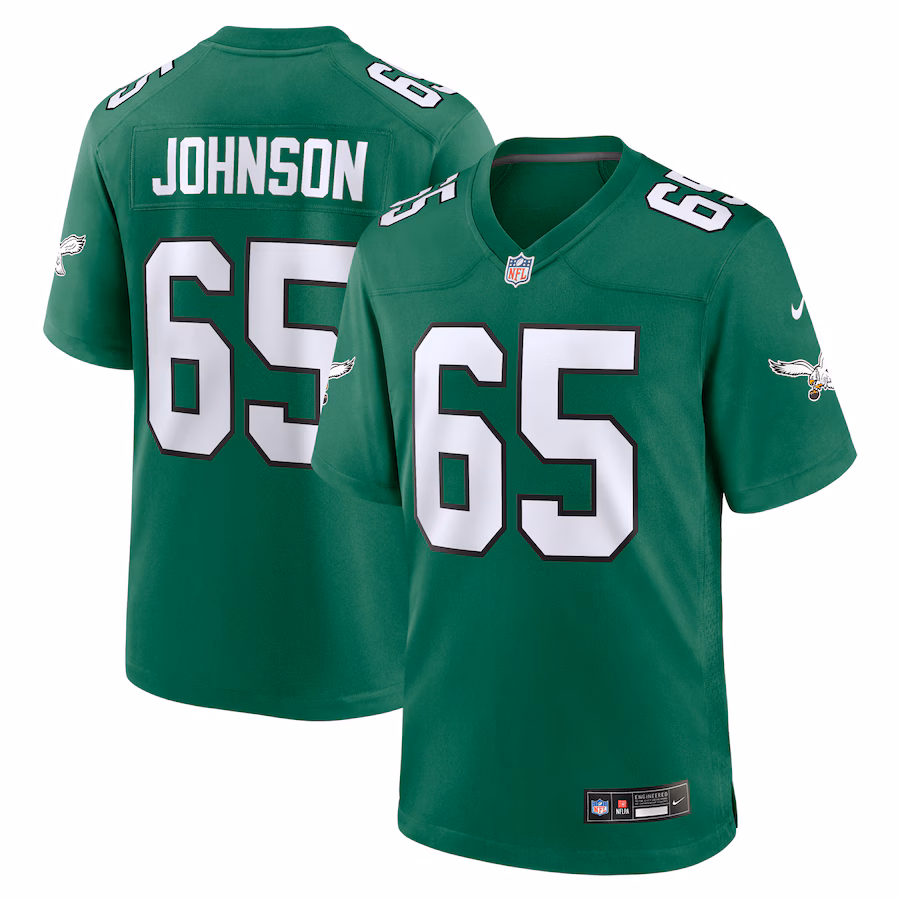 Men's Philadelphia Eagles Lane Johnson Nike Kelly Green Alternate Game Jersey - Ujersey Shop