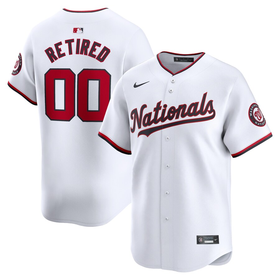 Men's Washington Nationals Nike White Home Limited Pick-A-Player Retired Roster Jersey - Ujersey Shop
