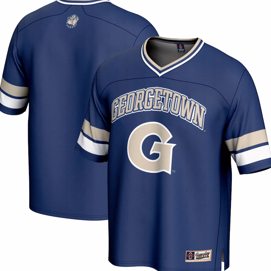 Youth  GameDay Greats Navy Georgetown Hoyas Spirit Football Jersey - Ujersey Shop