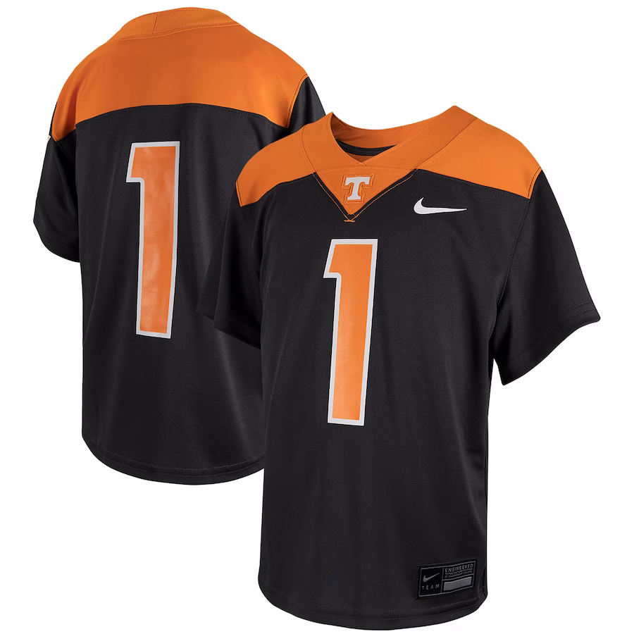 # Tennessee Volunteers Nike Youth Football Game Jersey - Anthracite - Ujersey Shop
