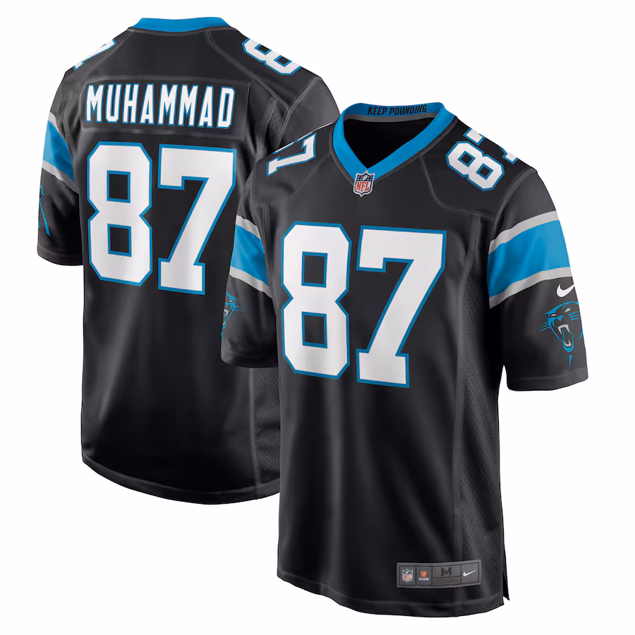 Men's Carolina Panthers Muhsin Muhammad Nike Black Retired Player Jersey - Ujersey Shop
