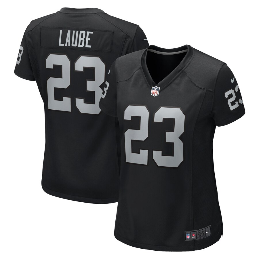 Women's Las Vegas Raiders Dylan Laube Nike Black Game Jersey - Ujersey Shop