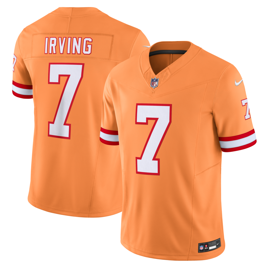 Men's Tampa Bay Buccaneers Bucky Irving Nike Orange Alternate 2 Throwback Vapor F.U.S.E. Limited Jersey - Ujersey Shop