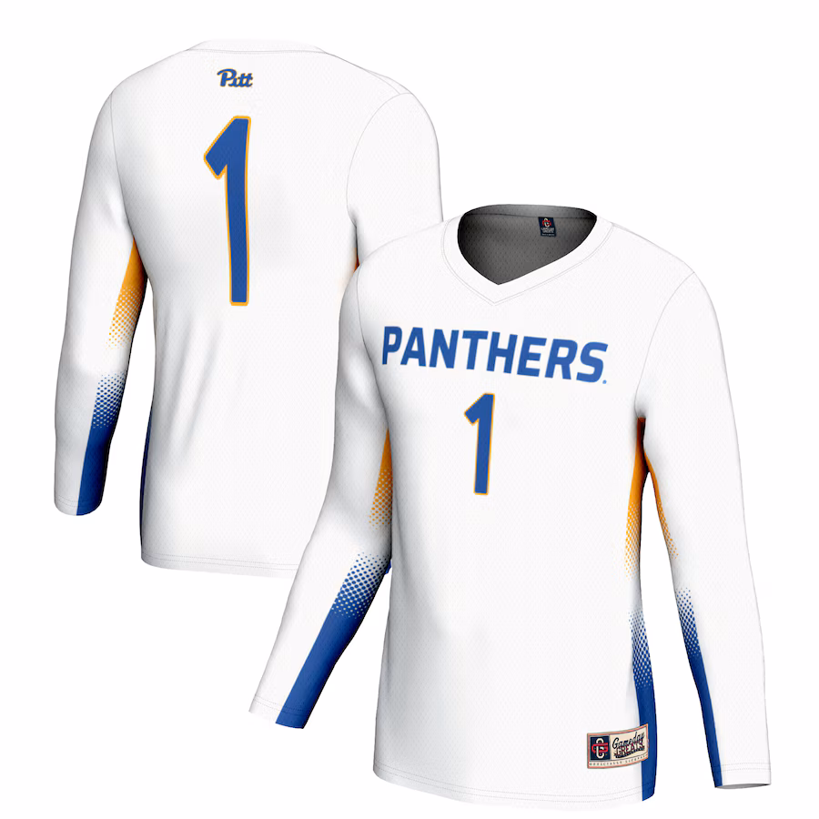 Unisex GameDay Greats #1 White Pitt Panthers Lightweight Volleyball Jersey - Ujersey Shop