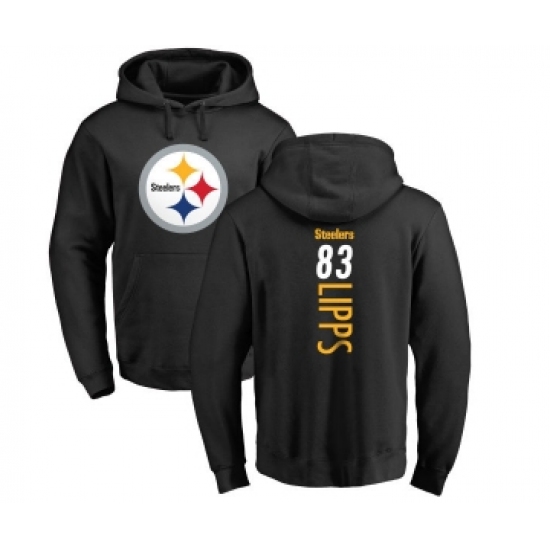 Football Pittsburgh Steelers #83 Louis Lipps Black Backer Pullover Hoodie - Ujersey Shop