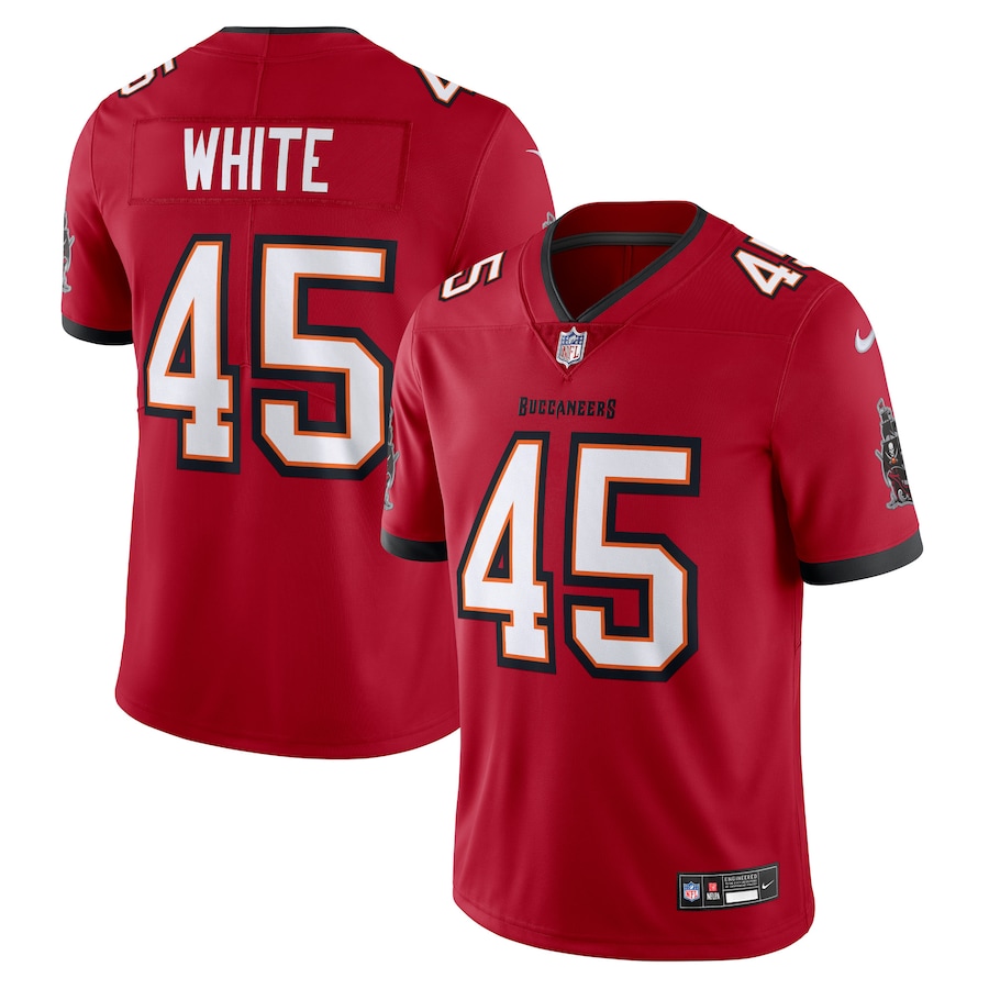 Men's Tampa Bay Buccaneers Devin White Nike Red  Vapor Untouchable Limited Jersey - Ujersey Shop