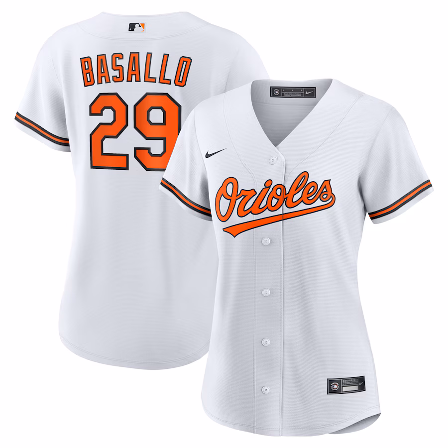 Women's Baltimore Orioles Samuel Basallo Nike White Replica Player Jersey - Ujersey Shop