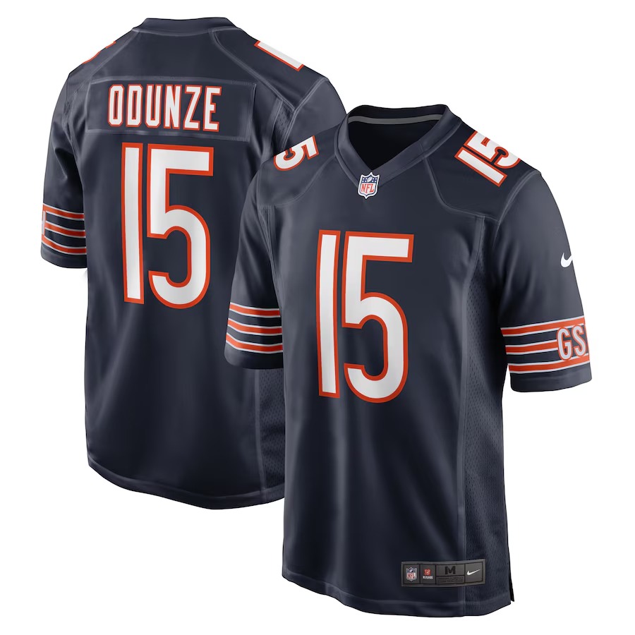 Men's Chicago Bears Rome Odunze Nike Navy 2024 NFL Draft First Round Pick Player Game Jersey - Ujersey Shop