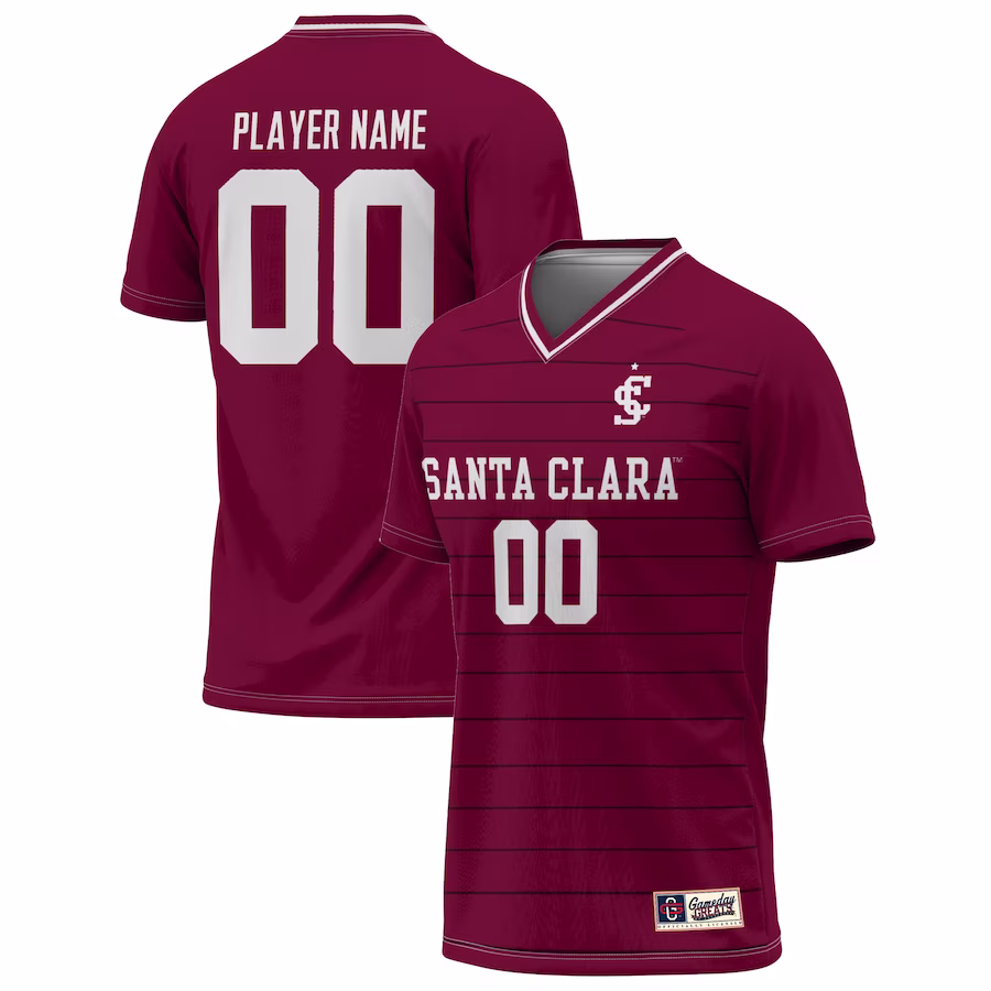Santa Clara Broncos GameDay Greats NIL Pick-A-Player Lightweight Soccer Jersey - Maroon - Ujersey Shop