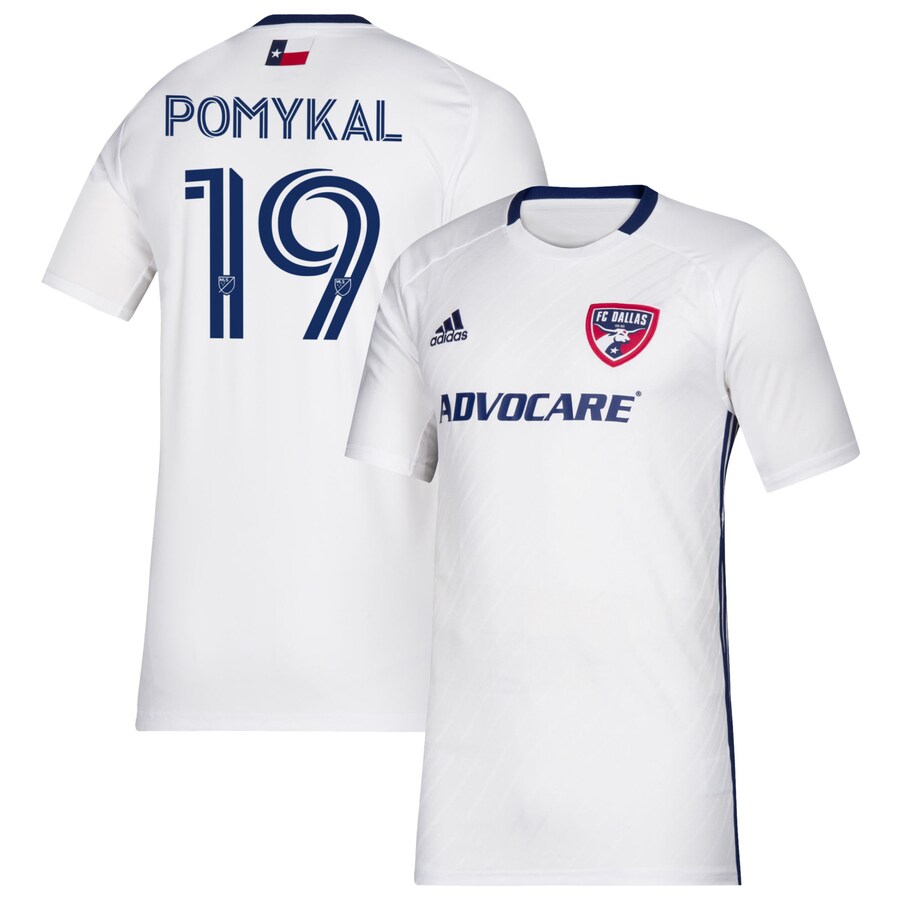 Men's FC Dallas Paxton Pomykal adidas White 2020 Secondary Replica Player Jersey - Ujersey Shop