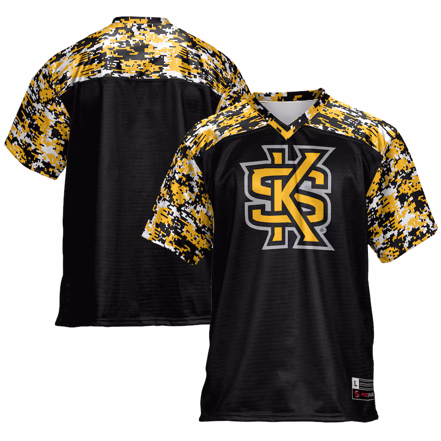 Men's GameDay Greats Black Kennesaw State Owls Football Jersey - Ujersey Shop