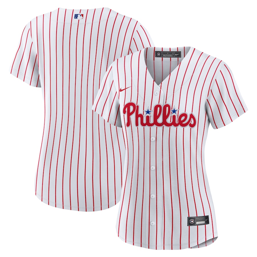 Women's Philadelphia Phillies Nike White Home Replica Team Jersey - Ujersey Shop