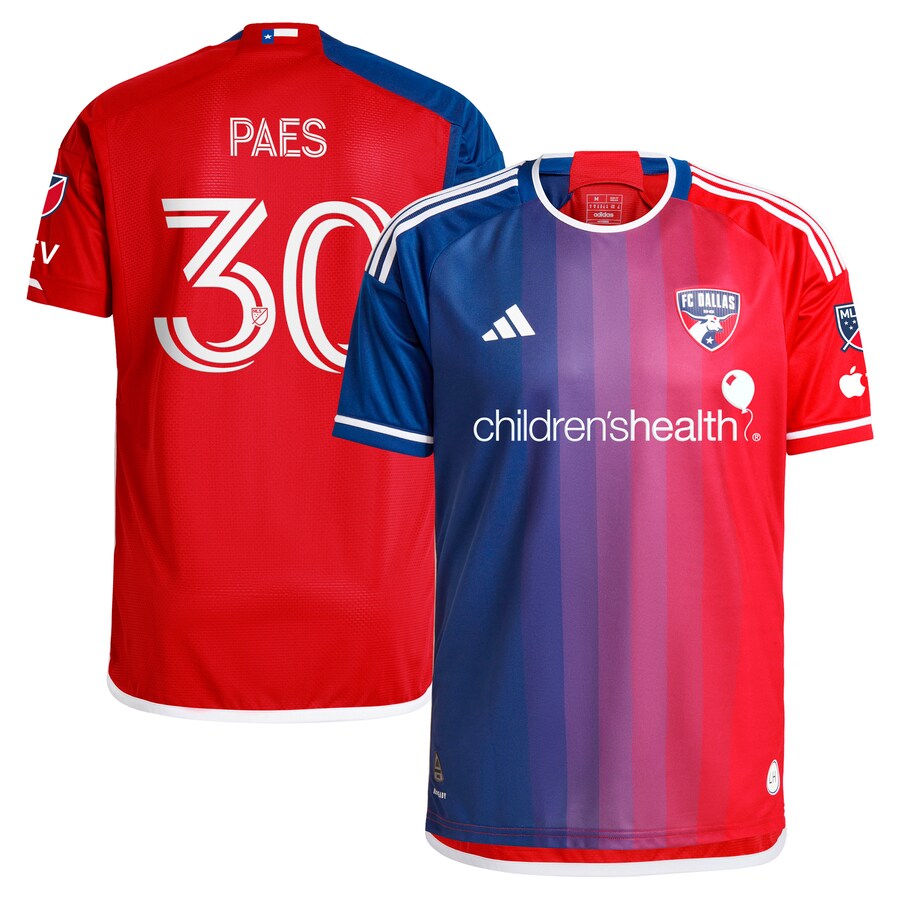 Men's FC Dallas Maarten Paes adidas Navy 2024 After Burner Authentic Player Jersey - Ujersey Shop