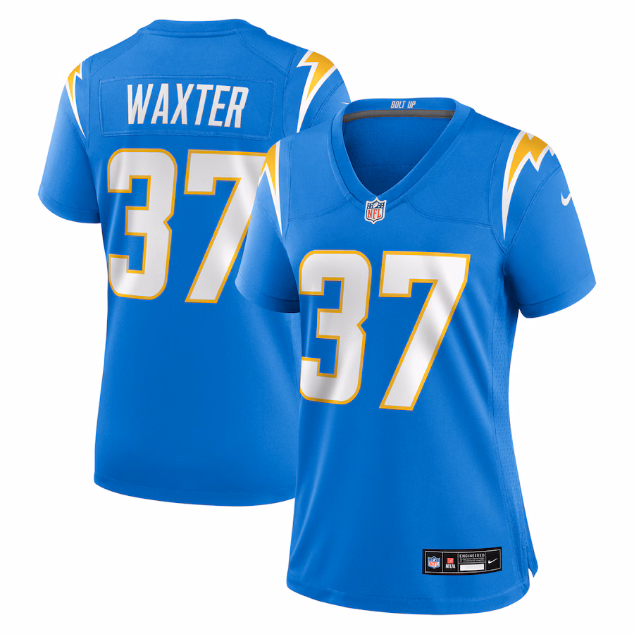 Women's Los Angeles Chargers Isas Waxter Nike Powder Blue Team Game Jersey - Ujersey Shop