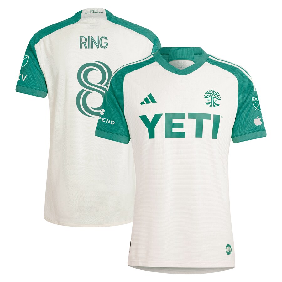 Men's Austin FC Alexander Ring adidas Tan 2024 The Armadillo Kit Authentic Player Jersey - Ujersey Shop