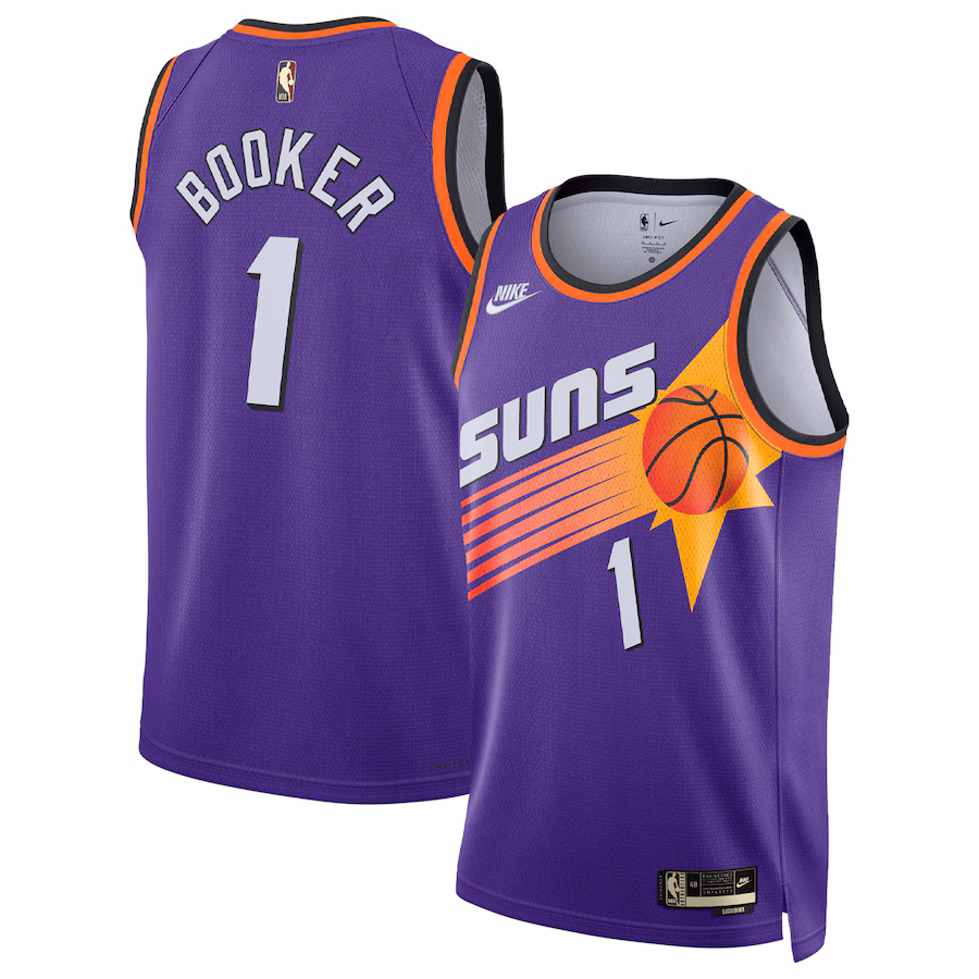 Men's Phoenix Suns Devin Booker Nike Purple Swingman Jersey - Classic Edition - Ujersey Shop