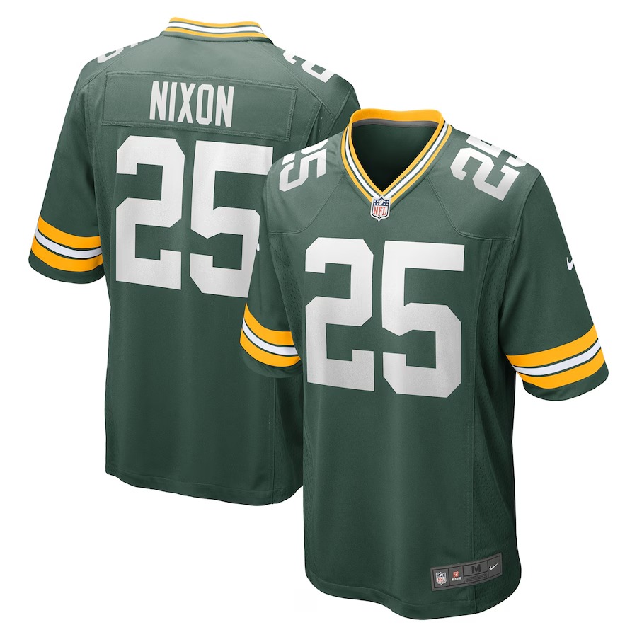 Men's Green Bay Packers Keisean Nixon Nike Green Game Player Jersey - Ujersey Shop