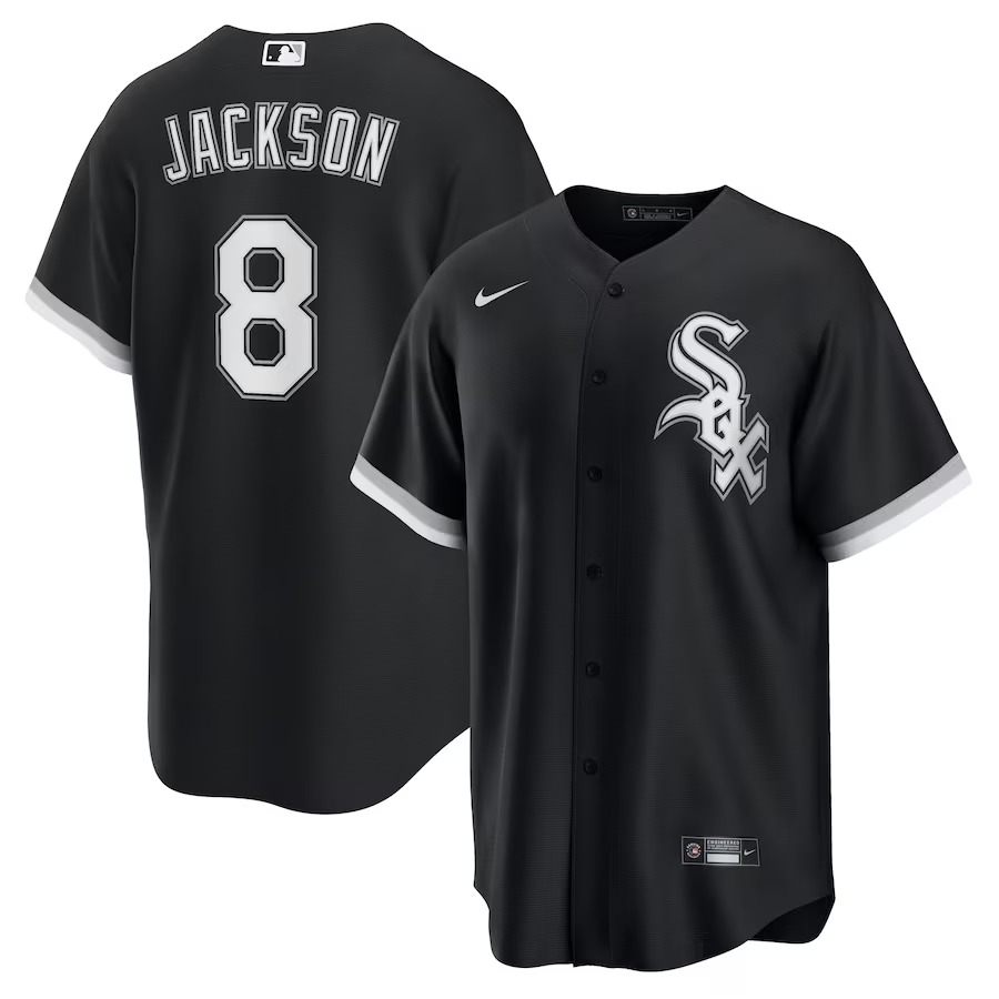 Men's Chicago White Sox Bo Jackson Nike Black Alternate Cooperstown Collection Replica Player Jersey - Ujersey Shop