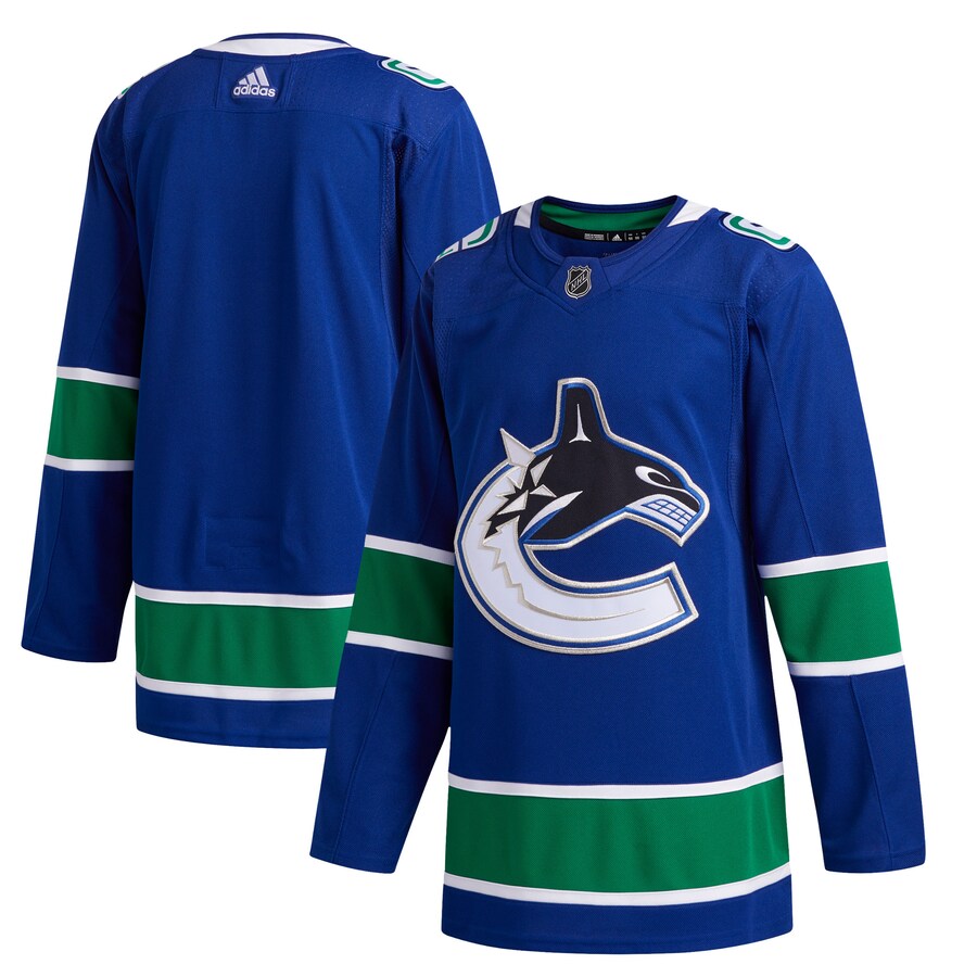 Men's Vancouver Canucks adidas Blue 2019/20 Home Authentic Jersey - Ujersey Shop