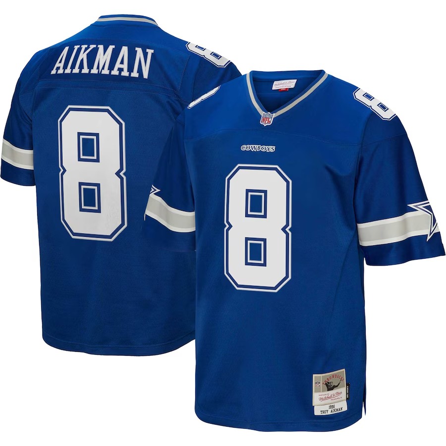 Men's Dallas Cowboys Troy Aikman Mitchell & Ness Royal Legacy Replica Jersey - Ujersey Shop