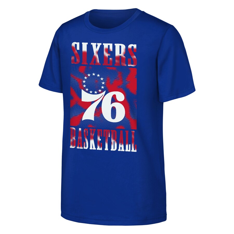 Youth Philadelphia 76ers  Royal Garage Hero T-Shirt - Ujersey Shop