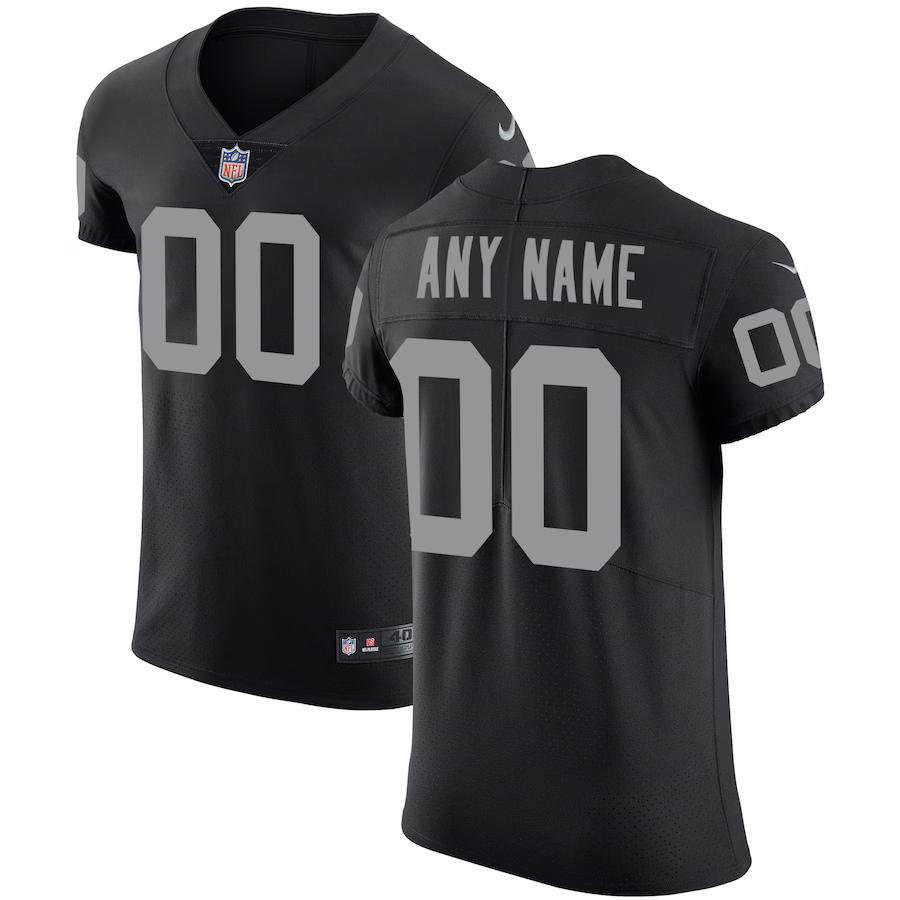 Men's Las Vegas Raiders Nike Black Vapor Untouchable Custom Elite Jersey - Ujersey Shop