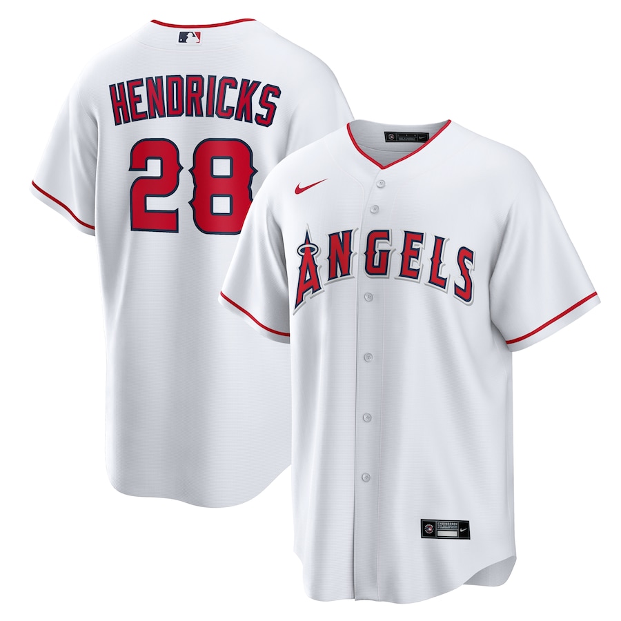 Men's Los Angeles Angels Kyle Hendricks Nike White Home Replica Jersey - Ujersey Shop
