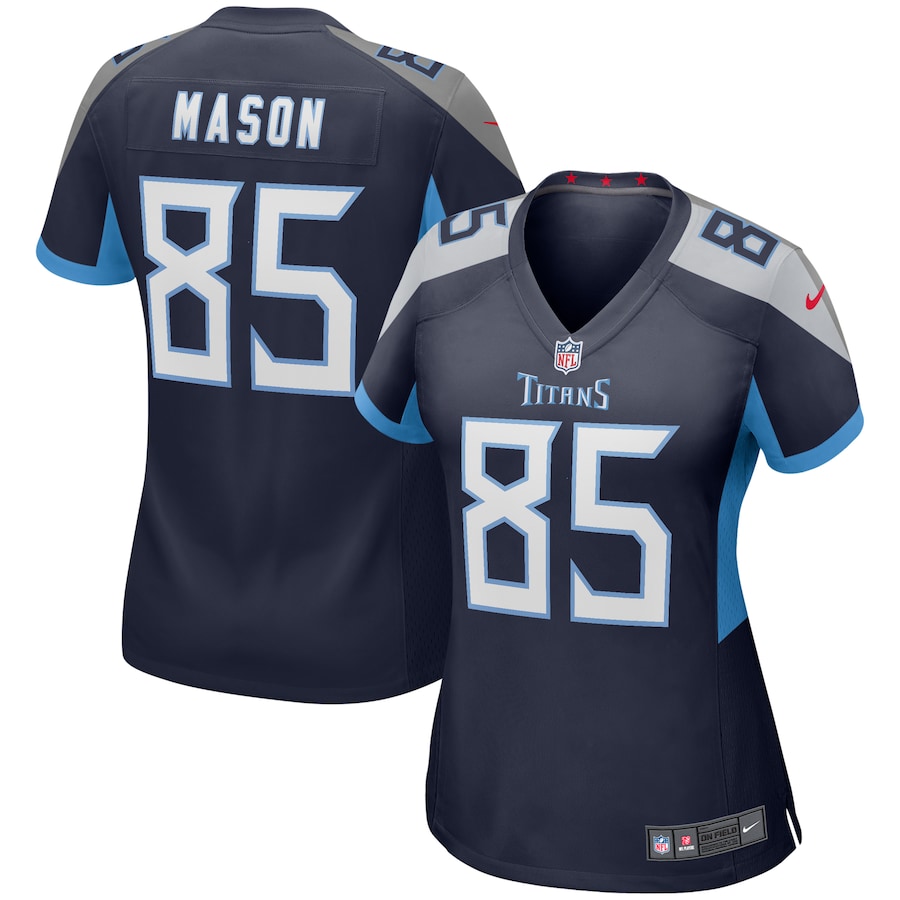 Women's Tennessee Titans Derrick Mason Nike Navy Game Retired Player Jersey - Ujersey Shop