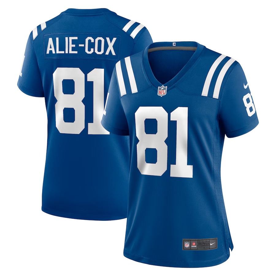 Women's Indianapolis Colts Mo Alie-Cox Nike Royal Team Game Jersey - Ujersey Shop