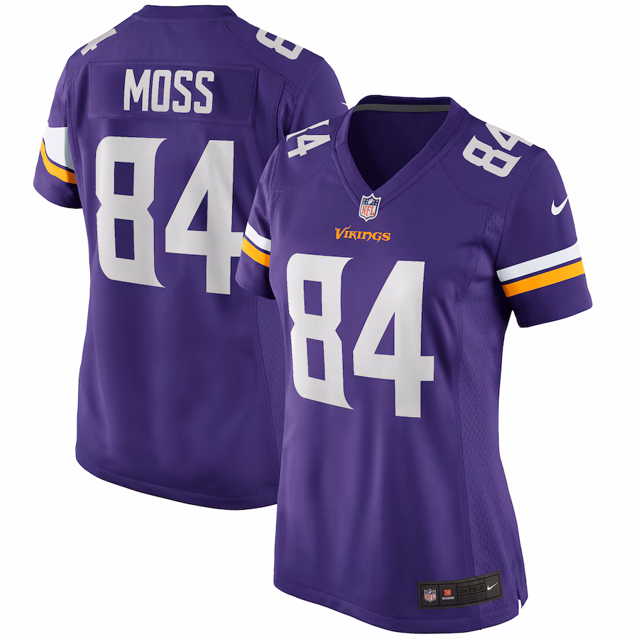 Women's Minnesota Vikings Randy Moss Nike Purple Game Retired Player Jersey - Ujersey Shop