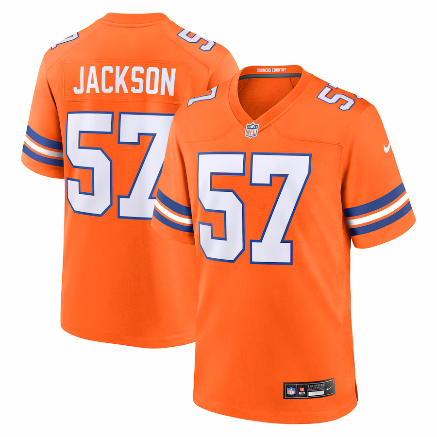 Men's Denver Broncos Tom Jackson Nike Orange Mile High Collection 1977 Throwback Retired Player Game Jersey - Ujersey Shop
