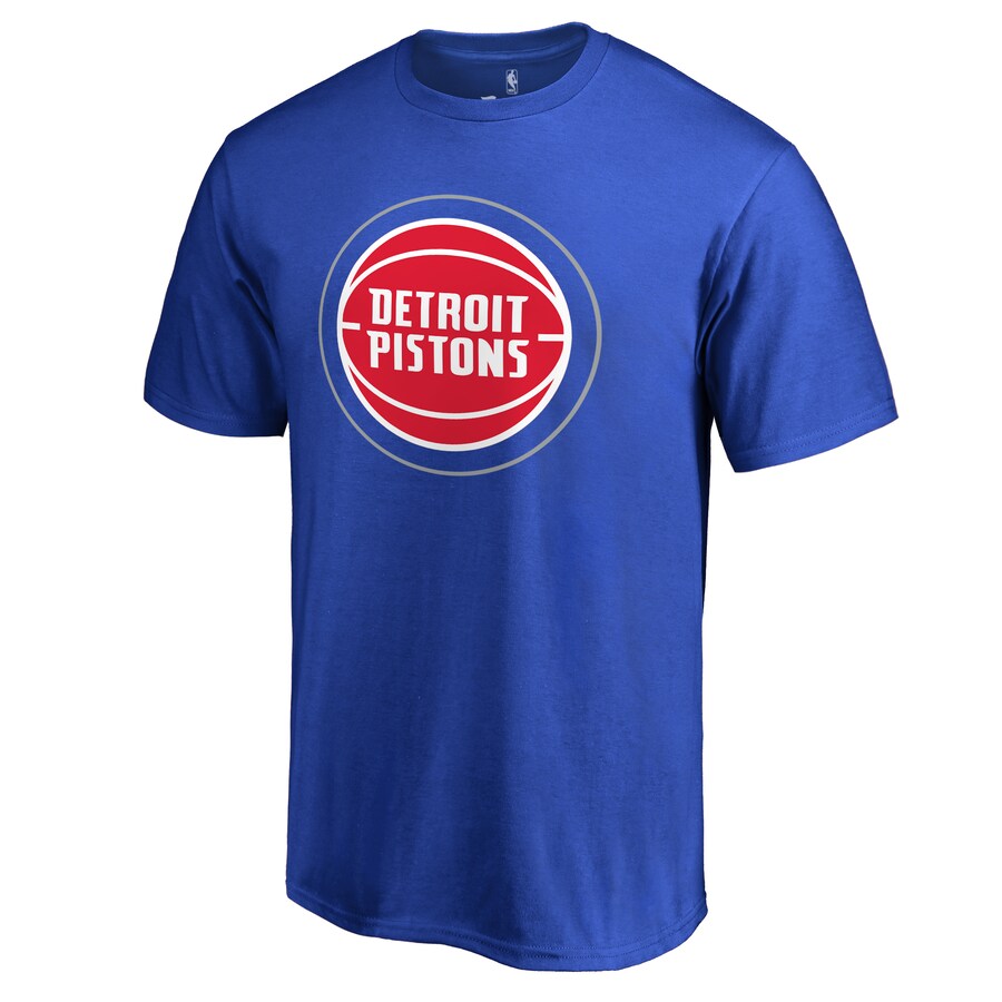 Men's Detroit Pistons Royal Primary Logo 2 T-Shirt - Ujersey Shop
