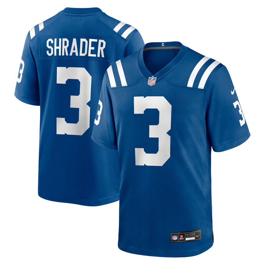 Men's Indianapolis Colts Spencer Shrader Nike Royal Team Game Jersey - Ujersey Shop