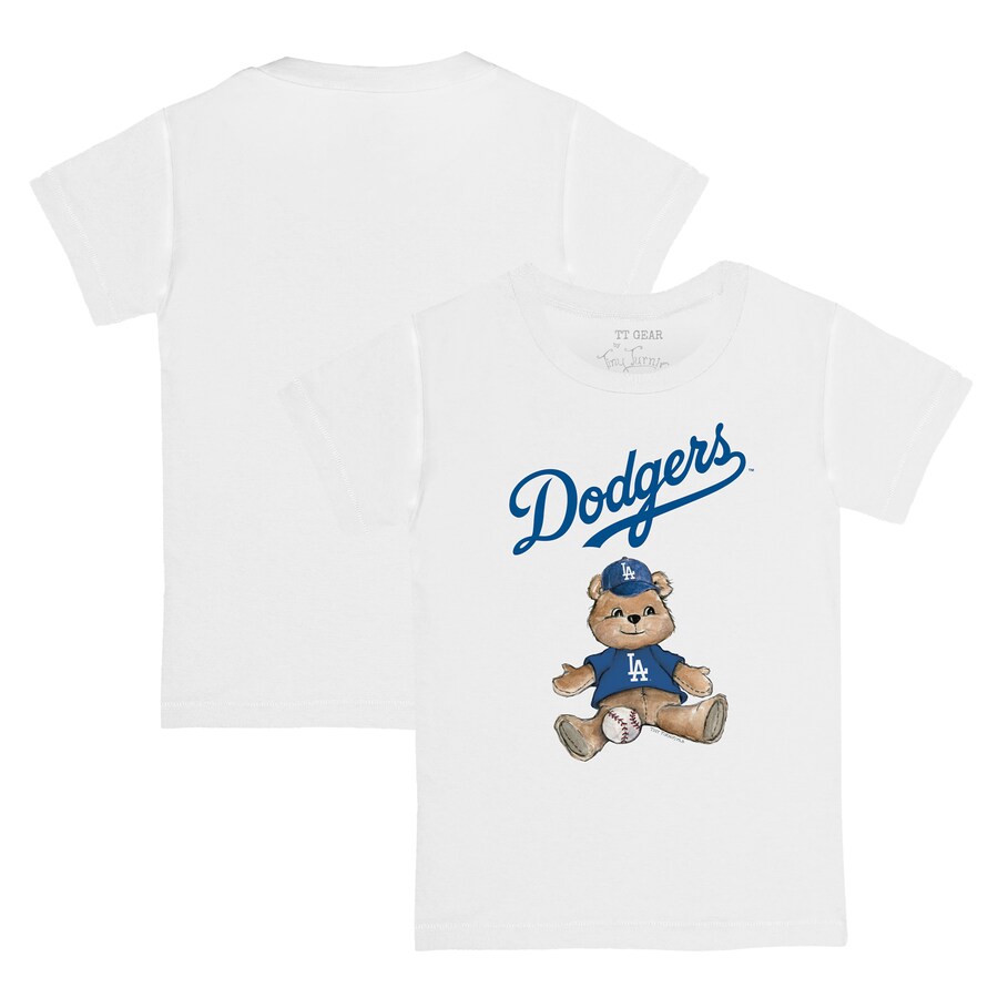 Youth Los Angeles Dodgers Tiny Turnip White Teddy Boy T-Shirt - Ujersey Shop