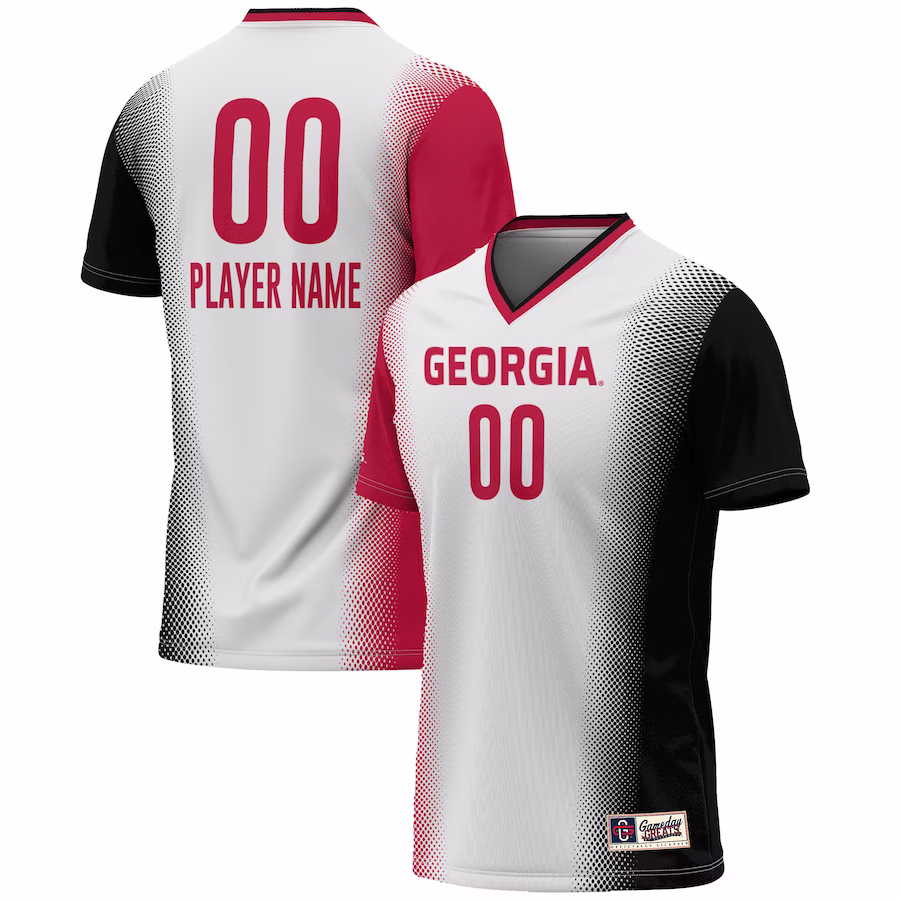 Georgia Bulldogs GameDay Greats Unisex NIL Pick-A-Player Lightweight Women's Soccer Jersey - White - Ujersey Shop