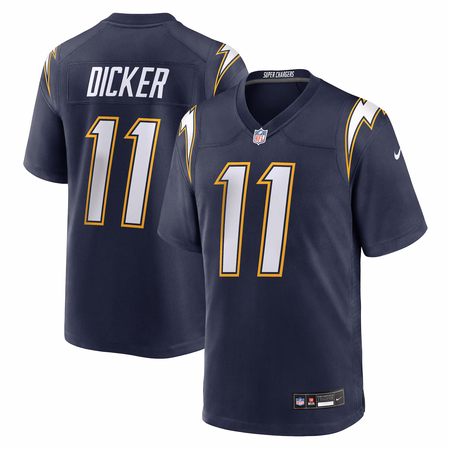 Men's Los Angeles Chargers Cameron Dicker Nike Navy Alternate Game Jersey - Ujersey Shop