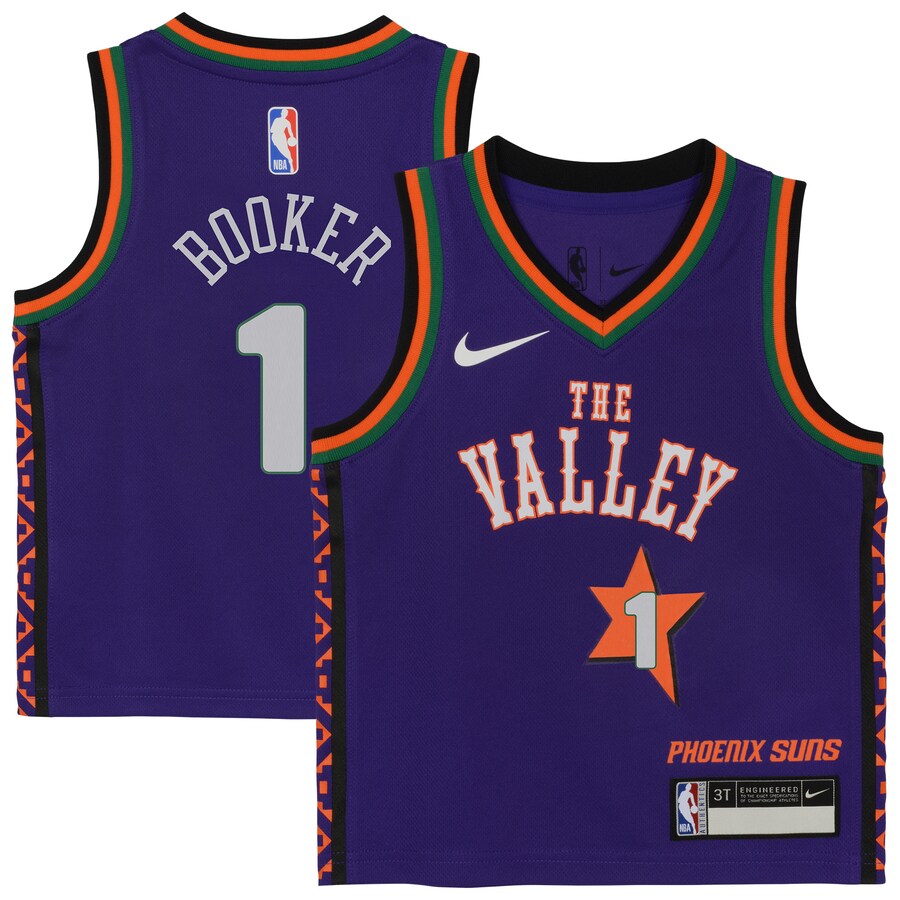 Preschool Phoenix Suns Devin Booker Nike Purple 2024/25 Swingman Player Jersey - City Edition - Vujersey Los Angeles Rams