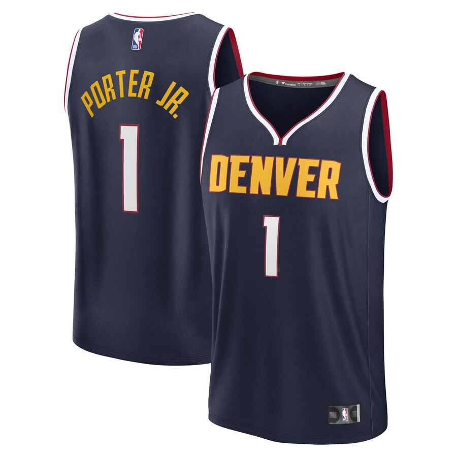 Men's Denver Nuggets Michael Porter Jr. Fanatics Navy Fast Break Replica Player Jersey - Icon Edition - Vujersey Los Angeles Rams