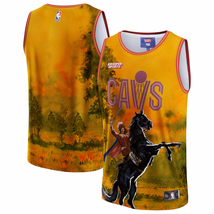 Unisex Cleveland Cavaliers NBA & KidSuper Studios by Fanatics Gold Hometown Jersey - Vujersey Los Angeles Rams