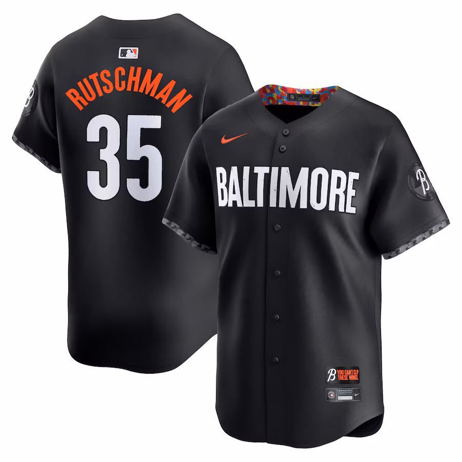 Men's Baltimore Orioles Adley Rutschman Nike Black City Connect Limited Player Jersey - Vujersey Los Angeles Rams