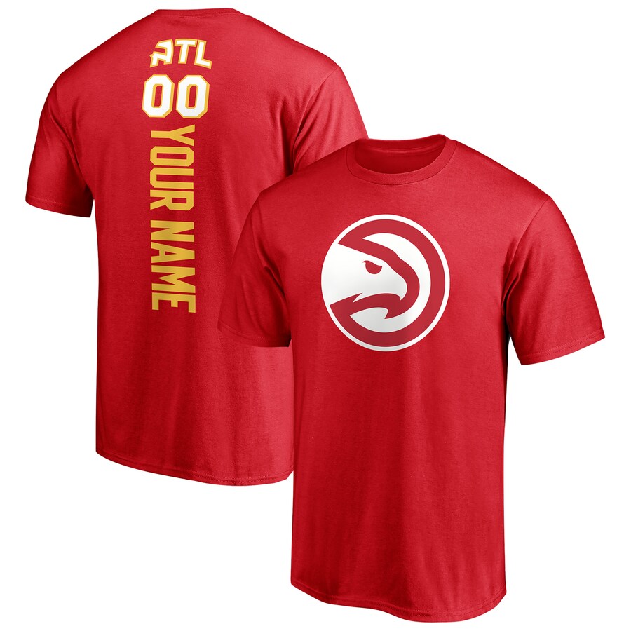 Men's Atlanta Hawks Red Playmaker Personalized Name & Number T-Shirt - Vujersey Los Angeles Rams