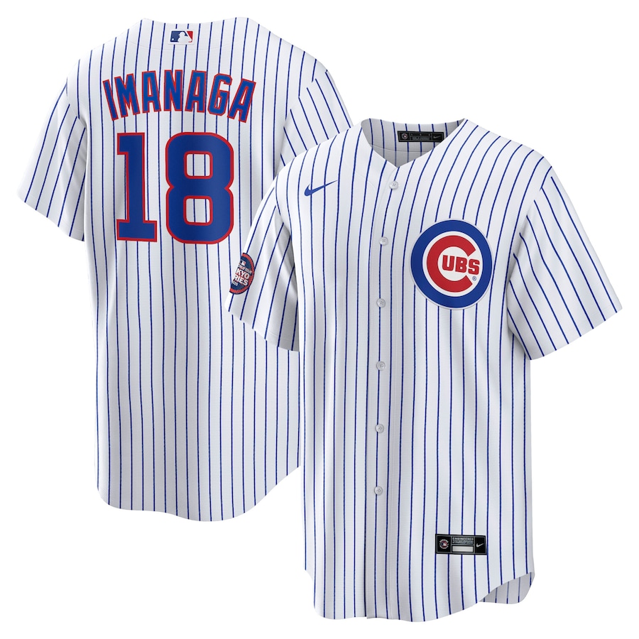 Men's Chicago Cubs Shōta Imanaga Nike White 2025 MLB World Tour: Tokyo Series Home Replica Player Jersey - Vujersey Los Angeles Rams